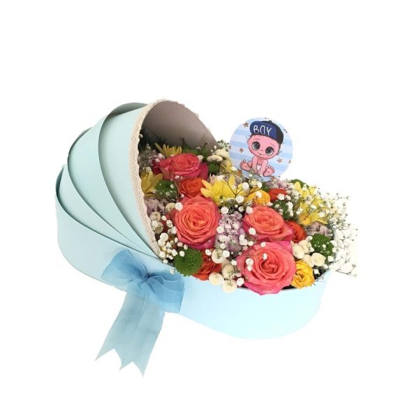 سبد گل تبریک کد 4069 – گل اور