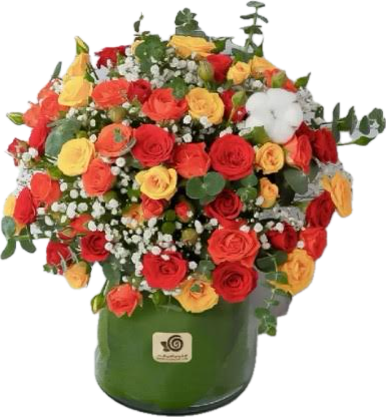 گلدان شیشه ای رز مینیاتوری