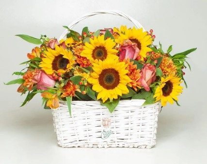 سبد گل تبریک کد 4039 – گل اور