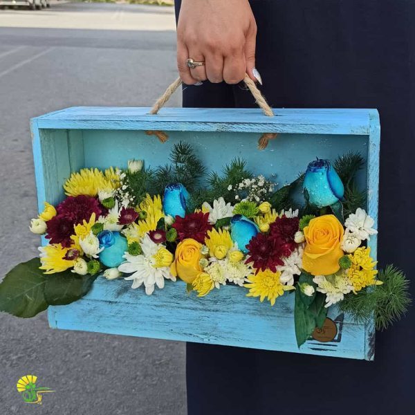 سبد گل تبریک کد 4062 – گل اور