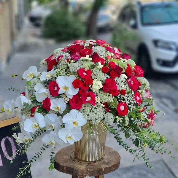 باکس گل گلدان سرامیک طرح ندا