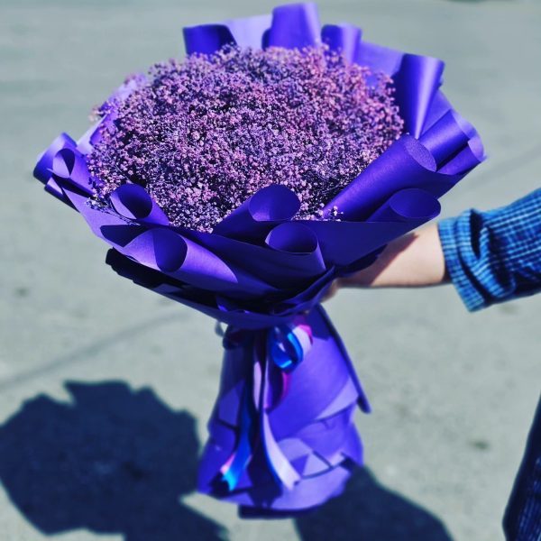 دسته گل رز هلندی ولنتاین طرح ساغر (50 شاخه)