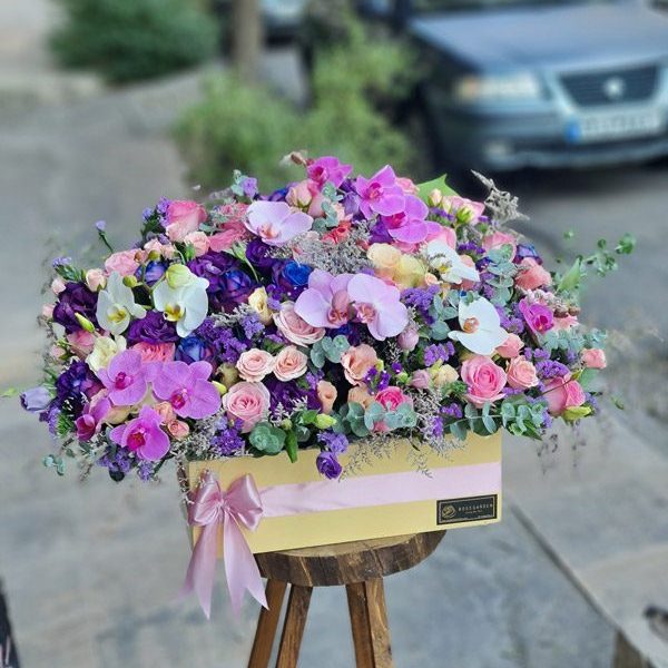 باکس گل خواستگاری کد 557 - گل فروشی آنلاین رزگاردن
