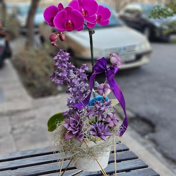 سبد گل تبریک کد 4052 – گل اور