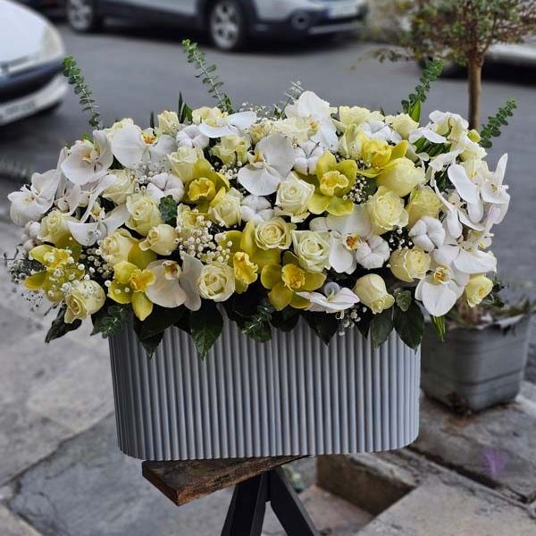 باکس گل سوپر لاکچری خواستگاری کد 829 - گل فروشی آنلاین رزگاردن